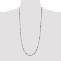 Sterling Silver 3.75mm Figaro Anchor Chain - 7