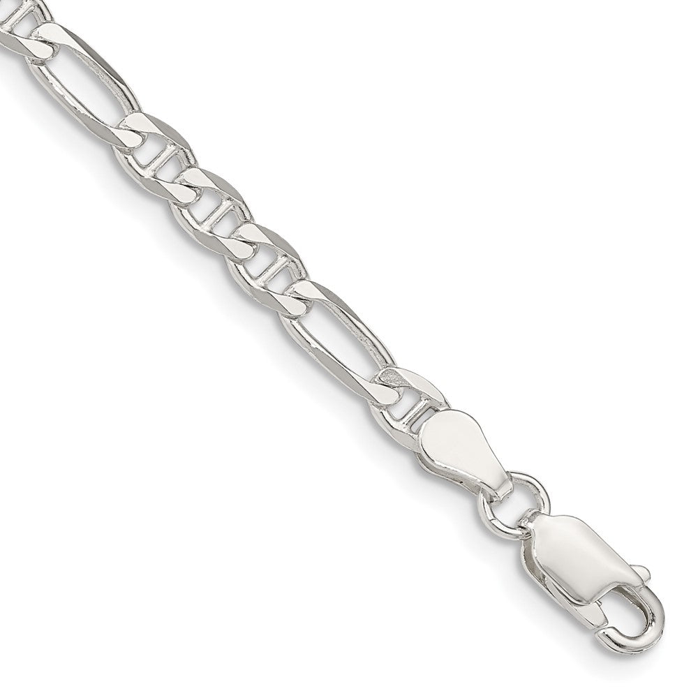 Sterling Silver 3.75mm Figaro Anchor Chain - 8