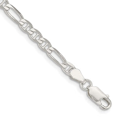 Sterling Silver 3.75mm Figaro Anchor Chain - 9