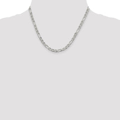 Sterling Silver 4.5mm Figaro Anchor Chain - 2