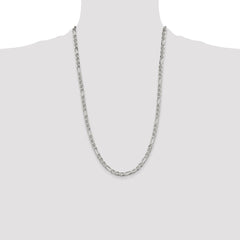 Sterling Silver 4.5mm Figaro Anchor Chain - 3