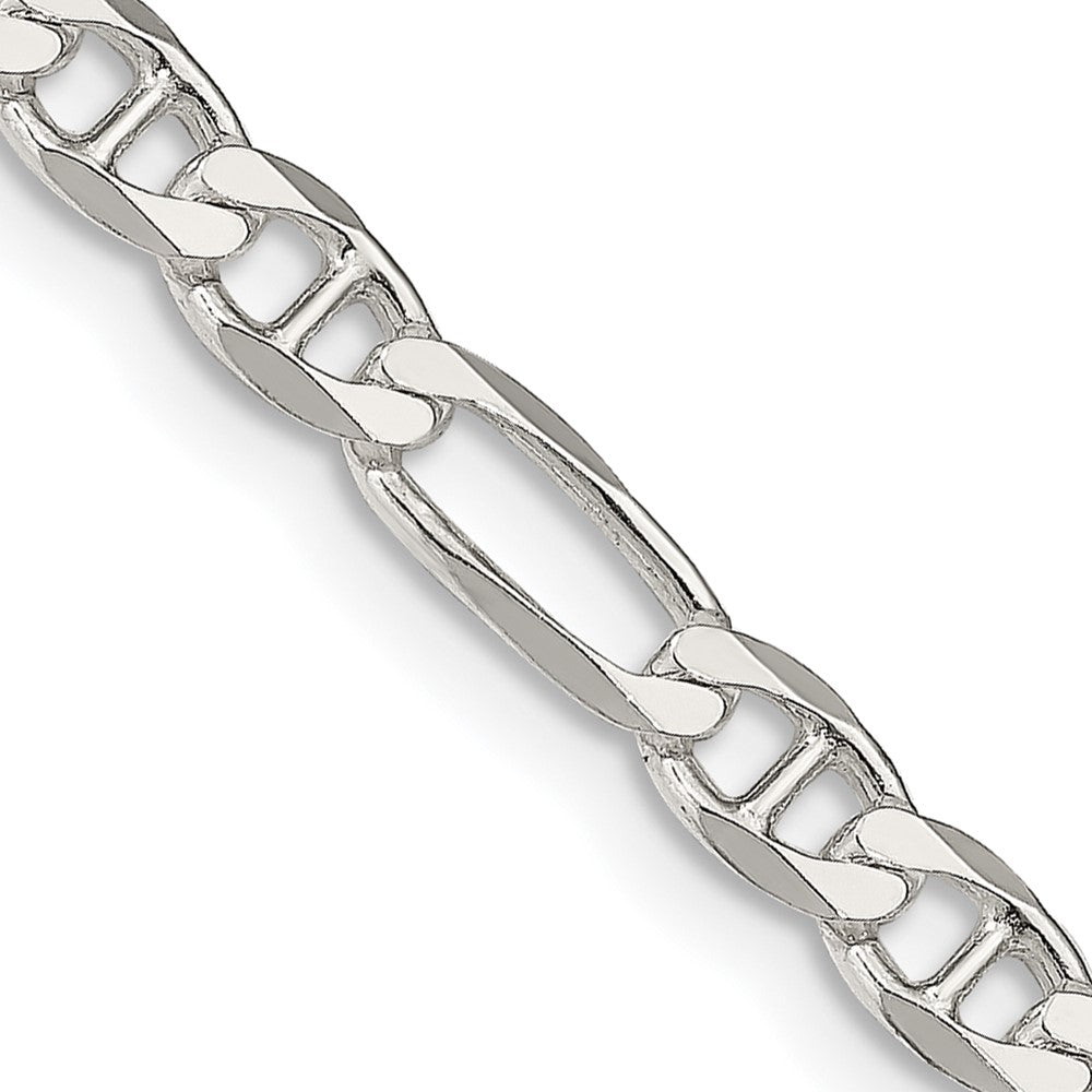 Sterling Silver 4.5mm Figaro Anchor Chain - 3