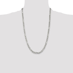 Sterling Silver 5.5mm Figaro Anchor Chain - 3