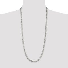 Sterling Silver 5.5mm Figaro Anchor Chain - 5