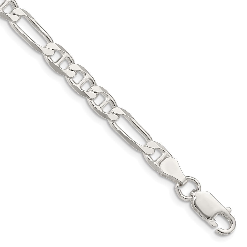 Sterling Silver 5.5mm Figaro Anchor Chain - 7