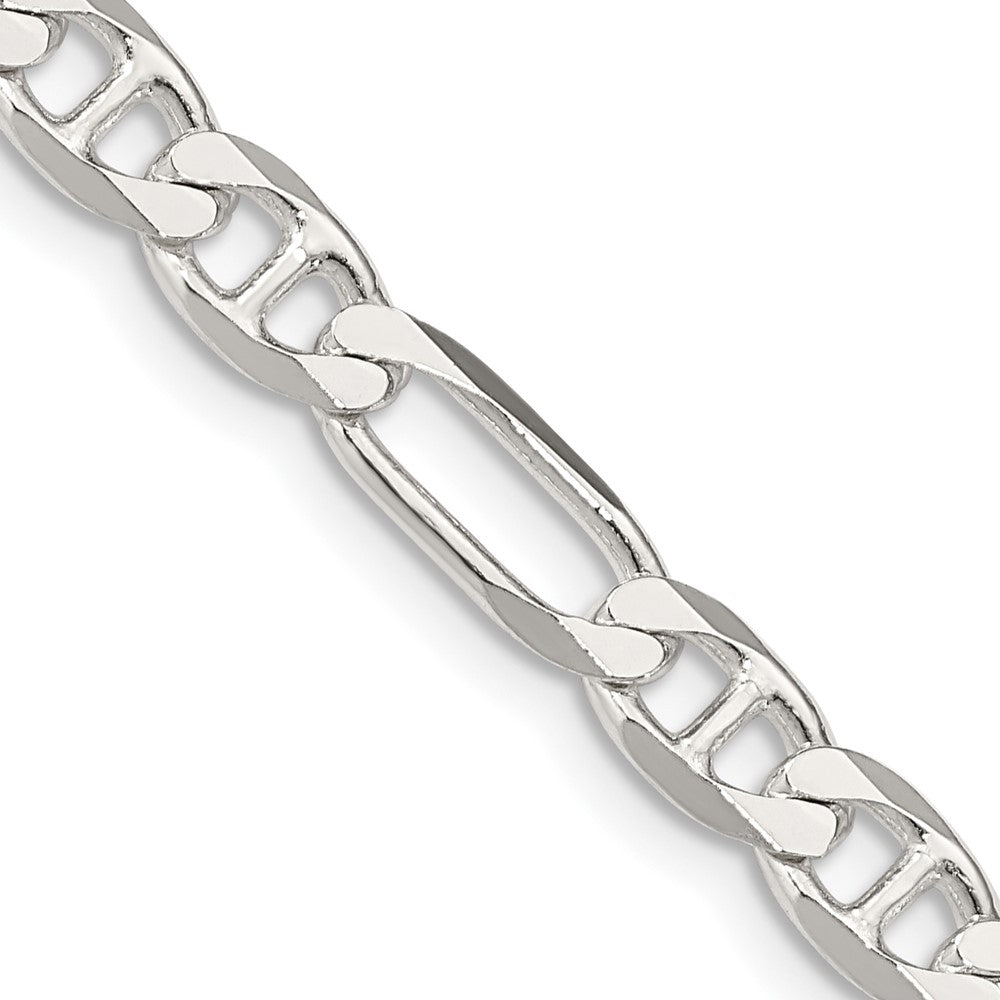 Sterling Silver 5.5mm Figaro Anchor Chain - 3