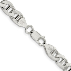 Sterling Silver 7.5mm Figaro Anchor Chain - 10