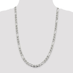 Sterling Silver 7.5mm Figaro Anchor Chain - 7