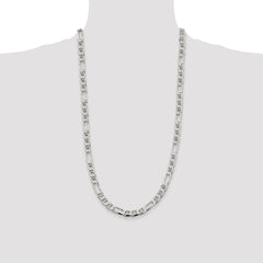 Sterling Silver 7.5mm Figaro Anchor Chain - 3