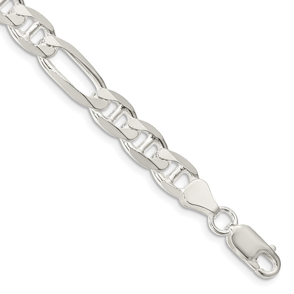 Sterling Silver 7.5mm Figaro Anchor Chain - 4