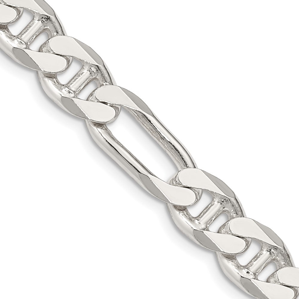 Sterling Silver 8.75mm Figaro Anchor Chain - 4