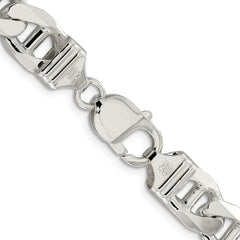 Sterling Silver 10.65mm Figaro Anchor Chain