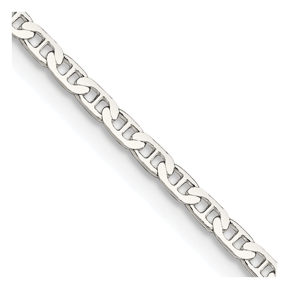 Sterling Silver 2.1mm Flat Anchor Chain - 8