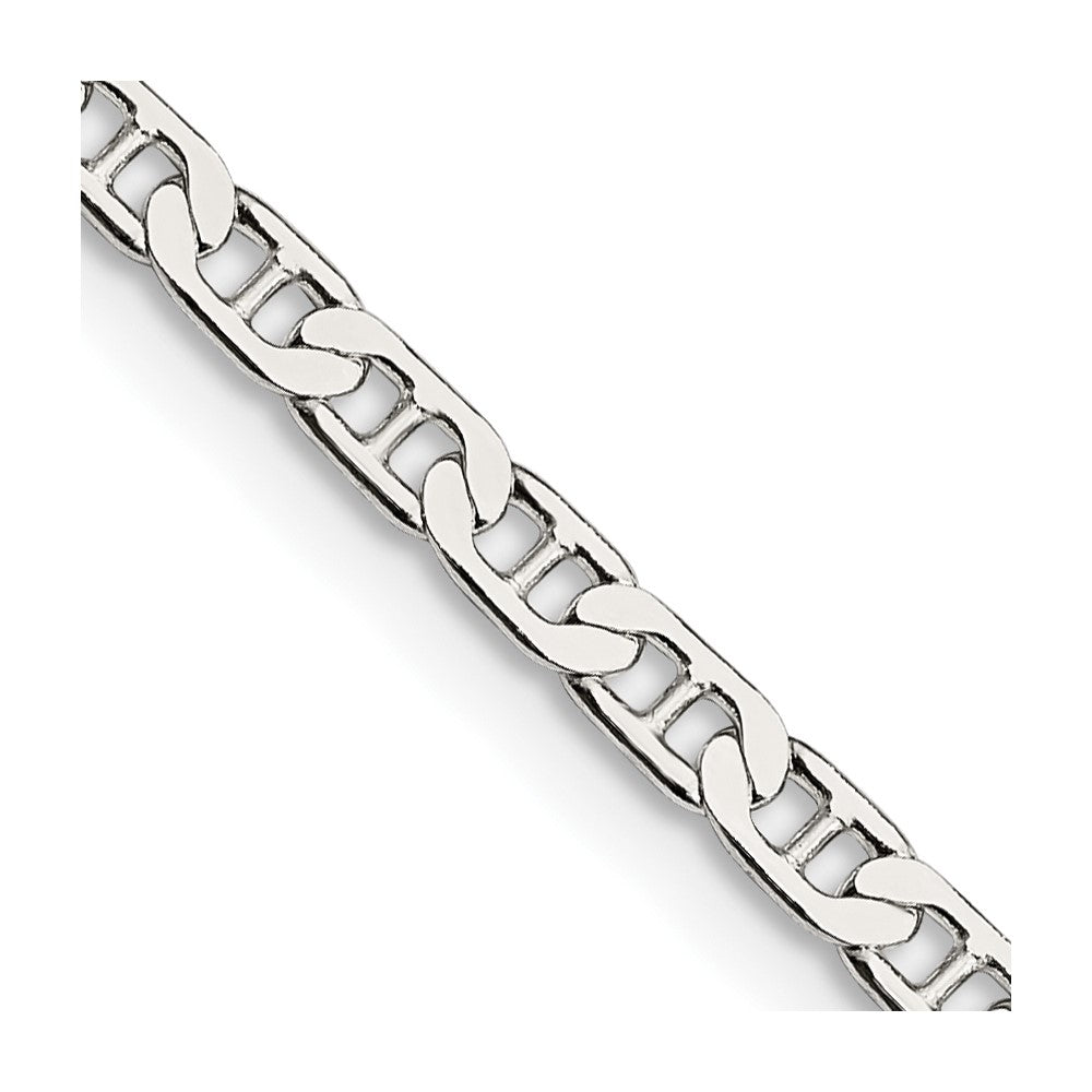 Sterling Silver 3mm Flat Anchor Chain - 5