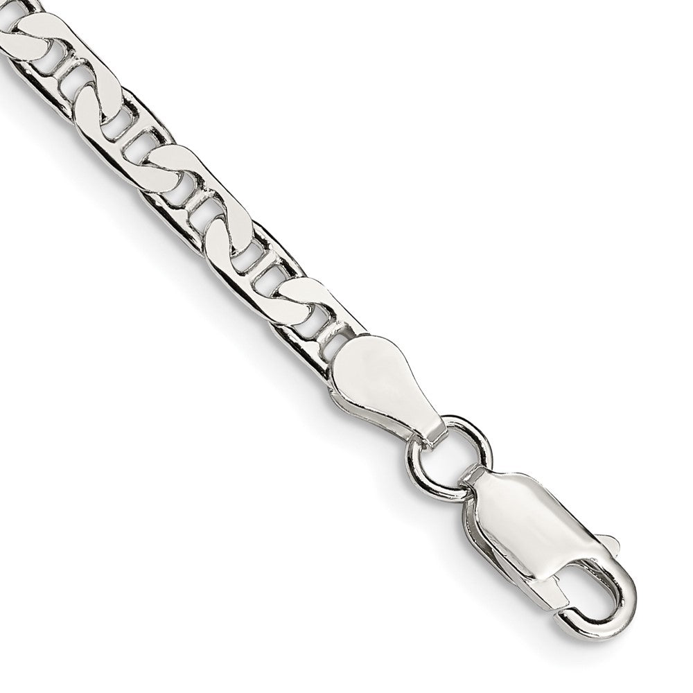 Sterling Silver 3.75mm Flat Anchor Chain - 11
