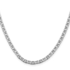 Sterling Silver Rhodium-plated 3.75mm Flat Anchor Chain - 2