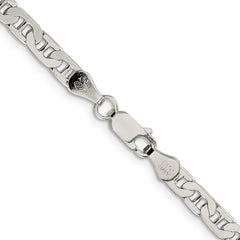 Sterling Silver 4.5mm Flat Anchor Chain - 8