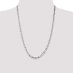 Sterling Silver 4.5mm Flat Anchor Chain - 8