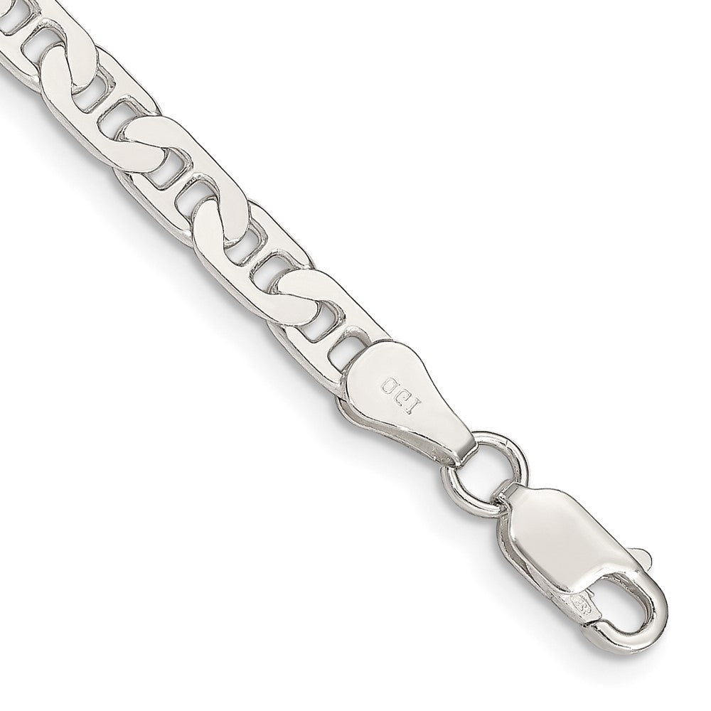 Sterling Silver 4.5mm Flat Anchor Chain - 5