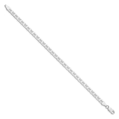 Sterling Silver Rhodium-plated 4.5mm Flat Anchor Chain - 3