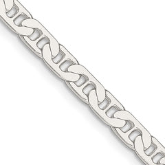Sterling Silver 4.5mm Flat Anchor Chain - 8