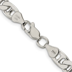 Sterling Silver 6.5mm Flat Anchor Chain - 2