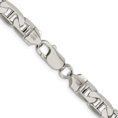 Sterling Silver 7mm Flat Anchor Chain - 5