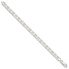 Sterling Silver 7mm Flat Anchor Chain - 9