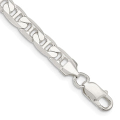 Sterling Silver 7mm Flat Anchor Chain - 9