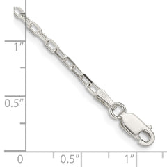Sterling Silver Diamond-cut Open Link Cable Chain