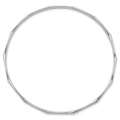 Sterling Silver Scalloped Slip-on Bangle