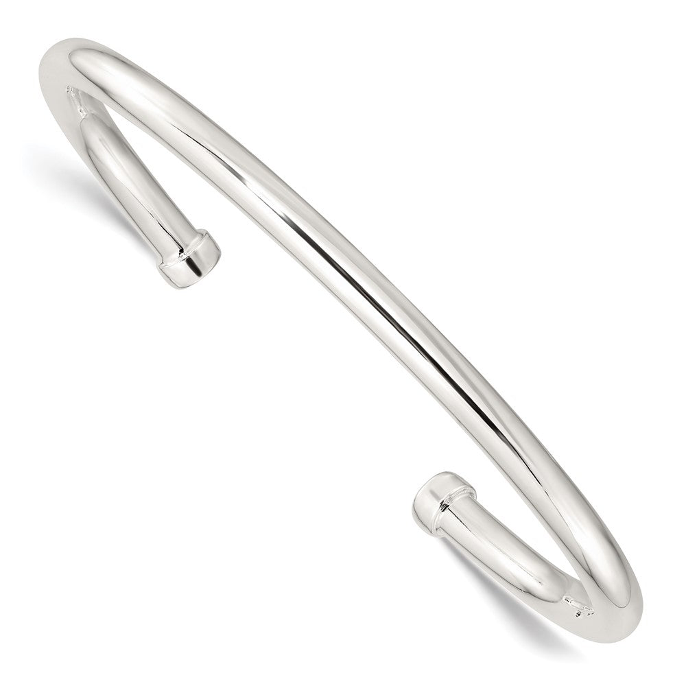 Sterling Silver Polished Cuff Bangle - 2