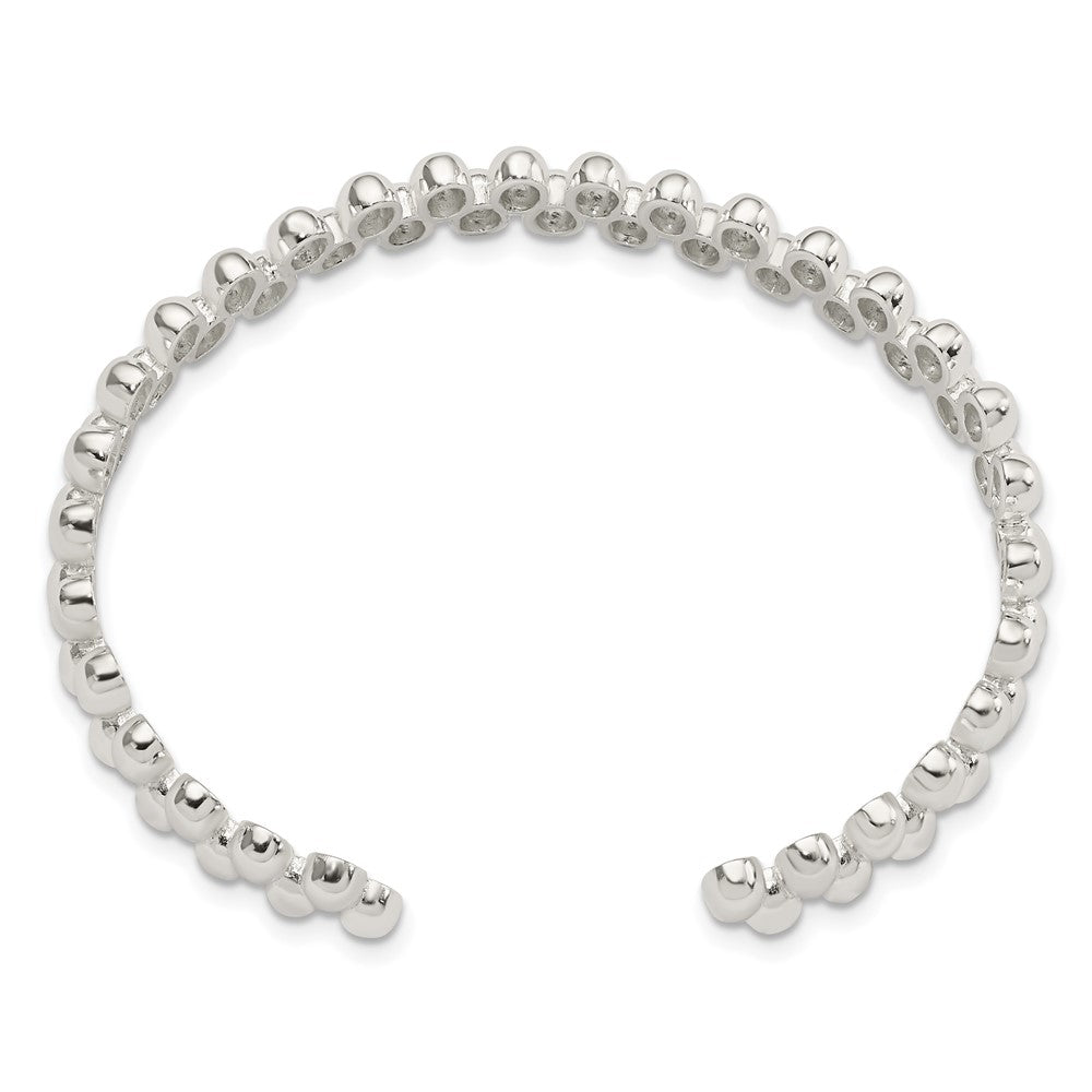 Sterling Silver Polished Cuff Bangle - 3