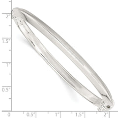 Sterling Silver Polished Hinged Bangle