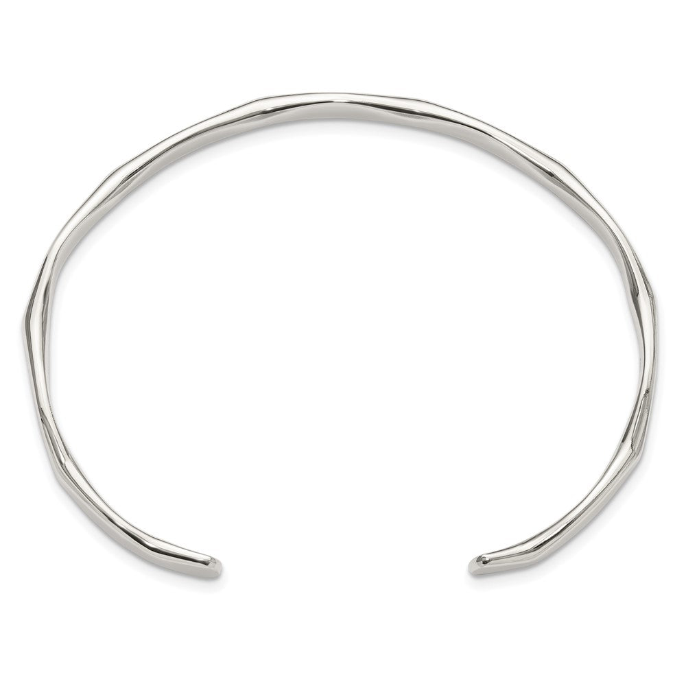 Sterling Silver Polished 5mm Cuff Bangle