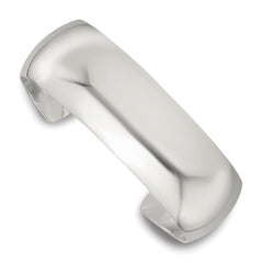 Sterling Silver Polished 20mm Domed Cuff Bangle