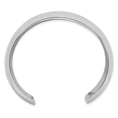 Sterling Silver Polished 30mm Domed Cuff Bangle