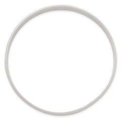 Sterling Silver 9.75mm Solid Polished Plain Slip-On Bangle Bracelet