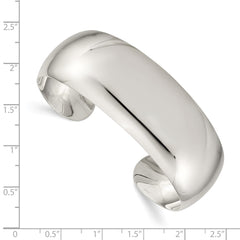 Sterling Silver 21mm Cuff Bangle