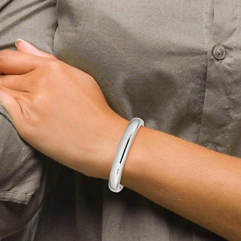 Sterling Silver 9mm Cuff Bangle