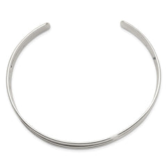 Sterling Silver Polished Cuff Bangle