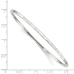 Sterling Silver Hammered Slip-on Bangle