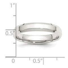 Sterling Silver 4mm Beveled Edge Size 11 Band