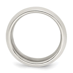 Sterling Silver 8mm Beveled Edge Size 12.5 Band