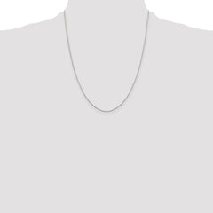 Sterling Silver .8mm 8 Sided Diamond-cut Box Chain - 7