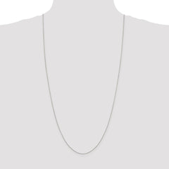 Sterling Silver .8mm 8 Sided Diamond-cut Box Chain - 6