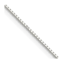 Sterling Silver .8mm 8 Sided Diamond-cut Box Chain - 7
