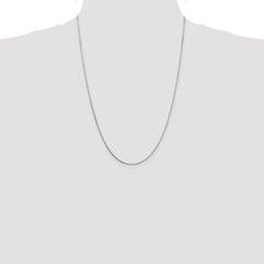 Sterling Silver 1mm 8 Sided Diamond-cut Box Chain - 6