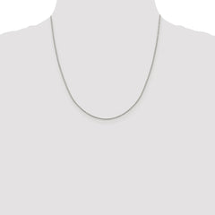 Sterling Silver Rhodium-plated 1.15mm 8 Sided Diamond-cut Box Chain - 2
