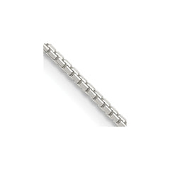 Sterling Silver 1.15mm 8 Sided Diamond-cut Box Chain - 5